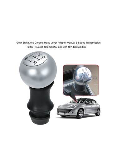 Vites Topuzu Krom Kafa Kolu Adaptörü Manuel 5 Hızlı Şanzıman Peugeot 106 206 207 306 307 407 408 508 807 İçin Uygundur