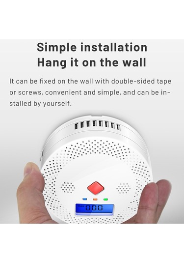 Lemestar "tuya Wifi Akıllı Karbonmonoksit Dedektörü - Mobil Uygulama Kontrollü, Hızlı Tespit Ve Alarm Özellikli"
