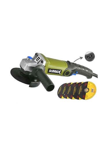 Stilmax STM35AG 3500 W Devir Ayarlı Spiral Taşlama Makinesi + Taşlama 125 MM 5 Adet