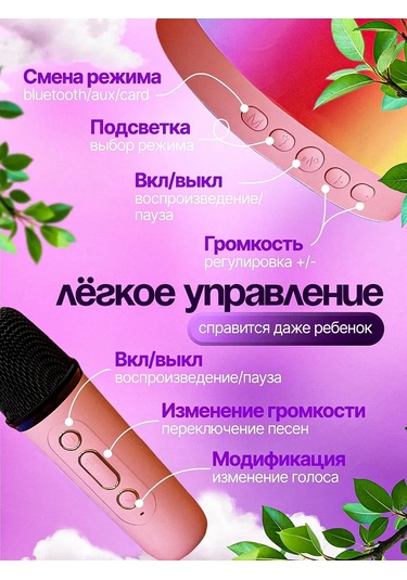 Niraza 2 Mikrofonlu Müzikal Kablosuz Hoparlör 418665842