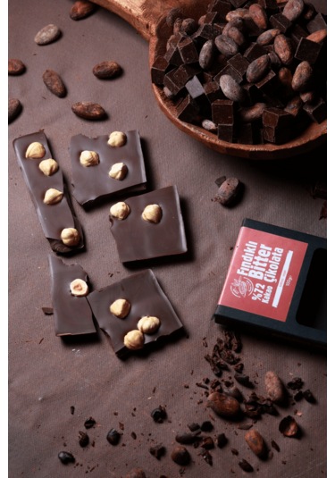 %72 Kakao Fındıklı Bitter Çikolata 100 G X 6 Adet
