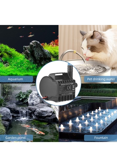 Symbee 12v 500l/h Elektrikli Mini Pompa, 1.5m Yükseklik, Su Ve Elektrik Ayrımı, Sessiz Çalışma, Akvaryum, Havuz, Pet İçme Suyu İçin