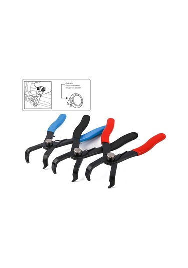 Geeksen Araç İç Döşeme Kilit Çıkartma Aleti, 0-33mm Aralığı, 30 Açıklı Pens, El Tipi Multifonksiyonel Plastik+metal Kesici, Kırmızı