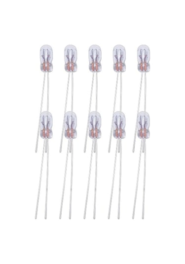 10 Adet 7x3mm 12v Mini Ampul Kıl Bacak Dipsiz Gösterge Ampulü Sarı Işık 7mmx3mm