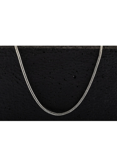 925 Ayar Gümüş Tilki Kuyruğu Zincir Kolye 1,7 Mm