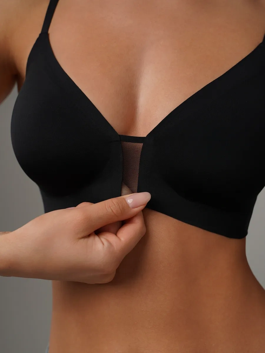 Bonechka Kaymastırsız, Dikişsiz Sütyen Üstü, Çıkarılabilir Pedli 287168323 Siyah