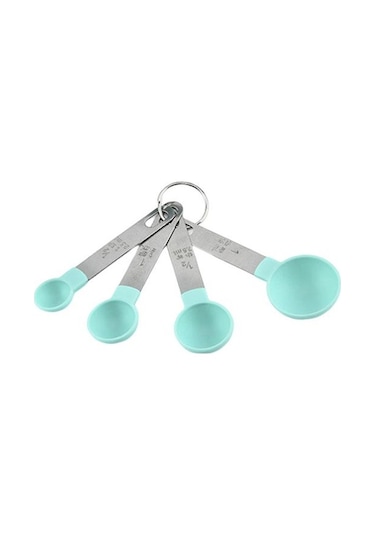 Yeşil Pratik Pişirme Ölçme Kaşığı Hassas Ölçü Paslanmaz Ölçü Sıvıları Küçük