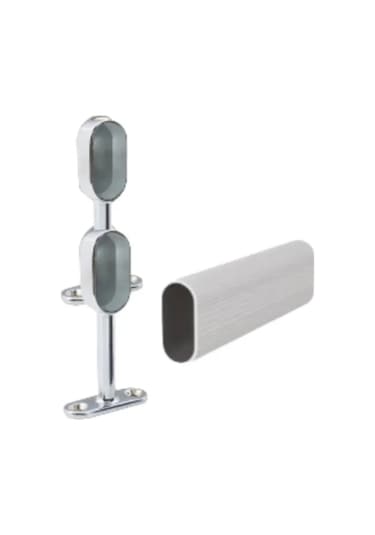 Adilon.Ist Dolap Içi 30 Cm Oval Elbise Askı Borusu, Tavan Askı Aparatı Vida Diğer