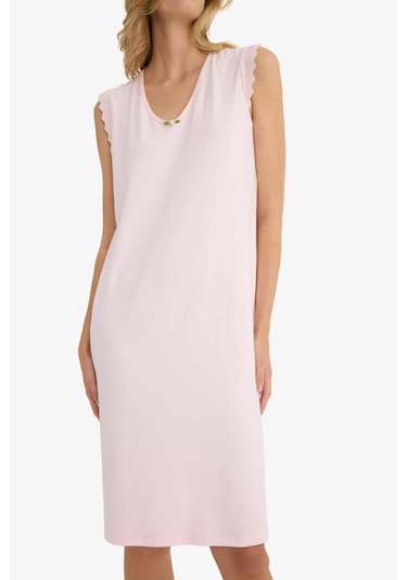 Defacto Regular Fit V Yaka Kolsuz Gecelik-fall İn Love F7001ax25aupn38 Pembe