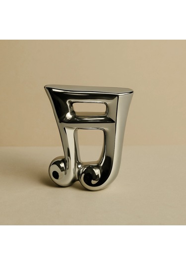 Gümüş Nota 2 Dekoratif Seramik Obje 17x7