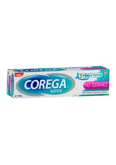 Corega Super Tat İçermez Diş Protezi Yapıştırıcı Krem 40 G