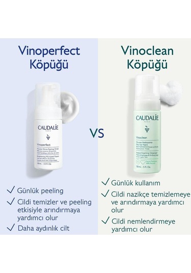 Caudalie Vinoperfect İşıltı Verici Mikro Peeling Temizleme Köpüğü 100 Ml 2 Adet