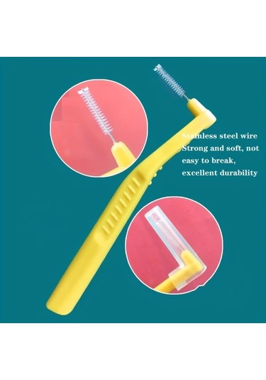 Willowhaven 10 Adet L Şekilli Diş Arası Fırçası - Sarı Paket Oral Temizlik Ve Leke Çıkarıcı