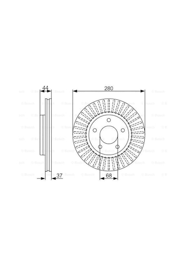 Nissan Pulsar 1.5Dci 2014-2018 Bosch Ön Disk 2 Adet