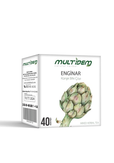 Multidem Hmd Enginar Karışık Bitkisel Çay 40'lı