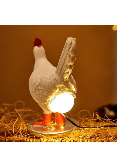 Tavuk Yumurta Lambası 3d Tavuk Yumurta Gecesi Işık Süsleme: Usb Powered Led Reçine Lambası Sıcak Işık Doğum Günü Noel Hediyesi Tavuk Lambası Tavşan Şarj Edilebilir