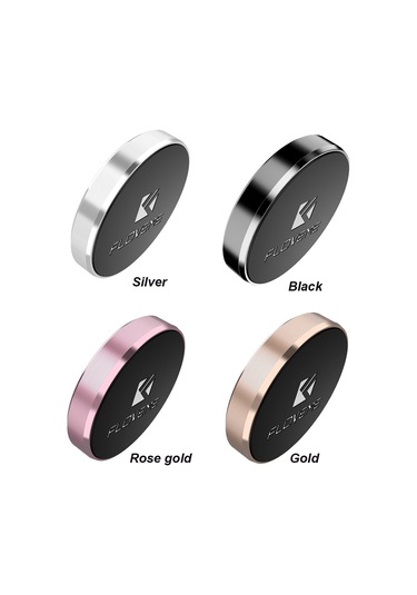 Hombey Alüminyum Manyetik Araç Telefon Tutucu - Evrensel Uyumlu, Sabit Tutma Özelliği, Siyah Renk Siyah