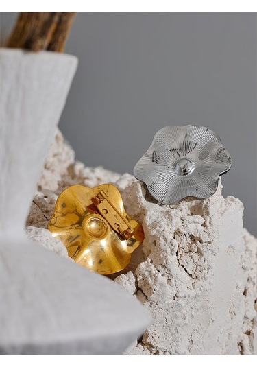 Gümüş Eetit Yeni Paslanmaz Çelik Metal Çiçek Broş Bildirimi Korsaj Kostüm Aksesuarları Takı Charm Bijoux Kadınlar İçin Toptan