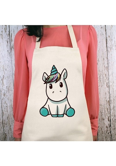 Minik Unicorn Su İtici Özellikli Mutfak Önlüğü