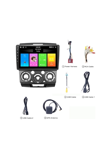 Ford Ranger 2006-2010 Android 2 Gb + 32 Gb Rom Carplay Multimedya JAPON SERİ