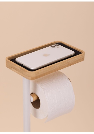 The Mia Tepsili Tuvalet Kağıdı Standı Beyaz Glv0757 Beyaz