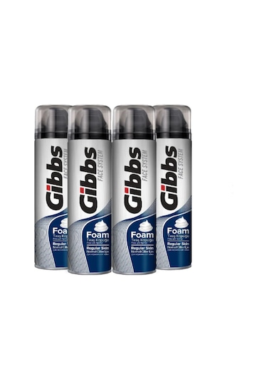 Gibbs Regular Tıraş Köpüğü 4 x 200 ML