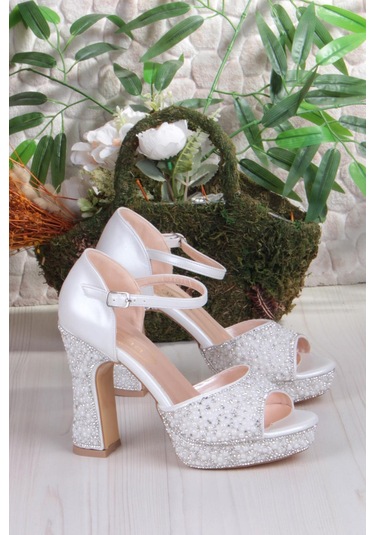 Fort 2280 Jena Platform Taban Yüksek Topuklu Özel Tasarım Kadın Ayakkabı