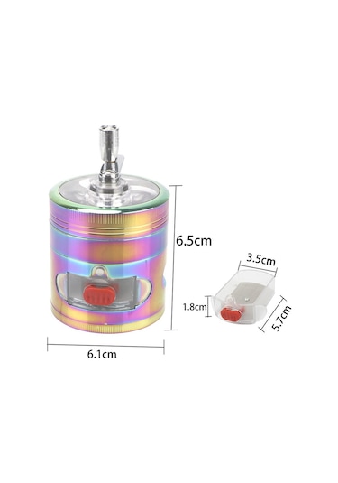 Müstesna Çelik Tutun Öğütücü Grinder Değirmenli Kapak 4 Katmanlı Hazneli