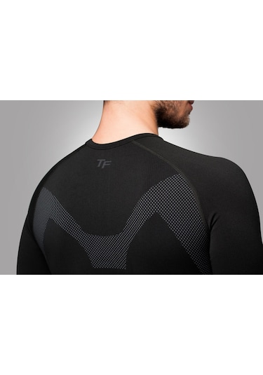 Thermoform Extreme Erkek Seamless Termal Sweatshirt Siyah
