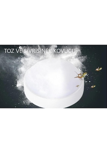 Banyo Tavan Lambası Artos 20w Yuvarlak Beyaz Balkon Lambası 6400k Beyaz Led Işık Teras Duvar Lambası