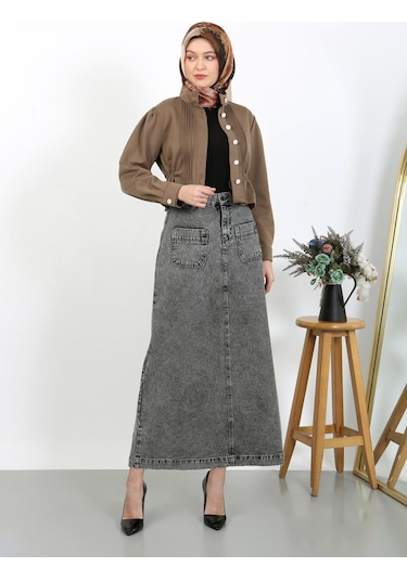 Tesettür Etek Siyah