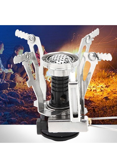 Monyee Kamp İçin Taşınabilir Otomatik Ateşleyici Mini Fırın Başlığı - 3000w, Paslanmaz Çelik, 90g, 1-3 Kişilik, Outdoor Aktivitelere Uygun Gümüş