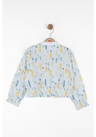 Nk Kids 38543 Kız Çocuk Ekru-mavi Sharp Ceket Ekru - Mavi