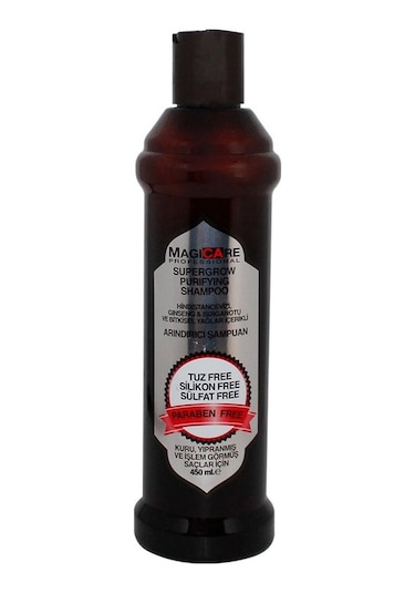 Magicare Supergrow Purifying Kuru Yıpranmış ve İşlem Görmüş Saçlar için Şampuan 450 ML