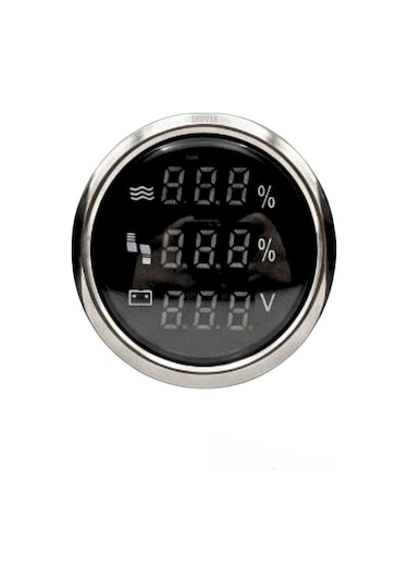 Shuıvan Dijital Seviye Göstergesi 3'lü Set Temiz - Gri - Voltaj 12v/24v-1719