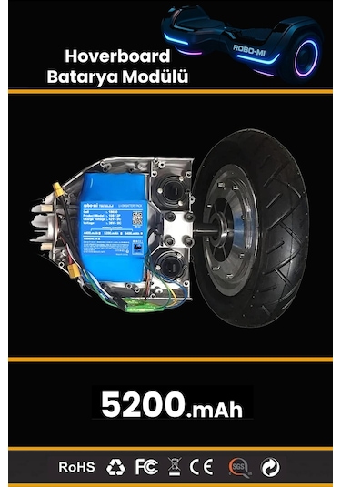 Hoverboard 5200mAh Elektrikli Kaykay Bataryası