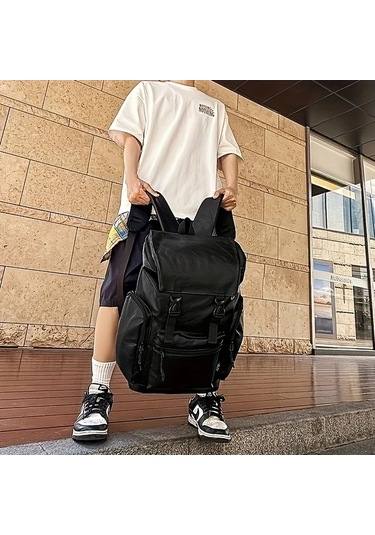 Xuweiwei Erkekler Büyük Kapasiteli Çok Bölmeli Sırt Çantası - Black Large Capacity Multi Function "value":"mavi"