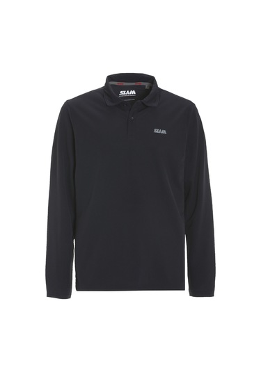 Slam Slam Tech Pique Polo Ls Erkek Mavi Tişört W13 Lacivert