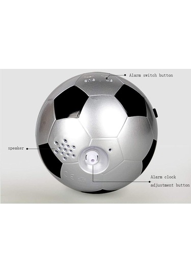 Turuncu Yaratıcı Çocuk Çalar Saati Öğrenci Basit Futbol Saati Diğer