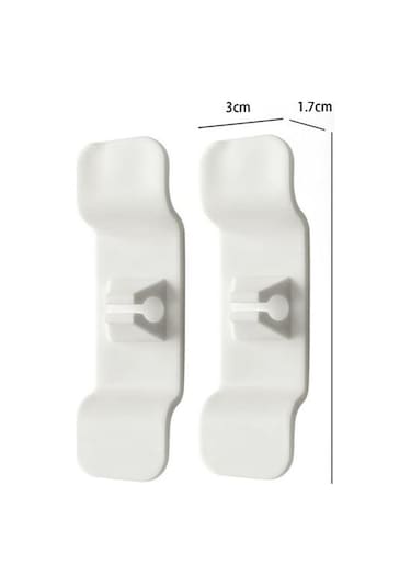 River World 6 Adet Yapışkanlı ve Klipsli Mutfak Eşyaları Kablo Toparlama Aparatları