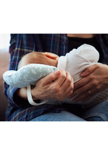 Babyjem Emzirme Yastığı Mint Çiçek