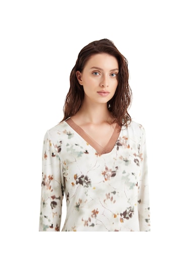 Kadın Gecelik 51620 - Desenli Desenli