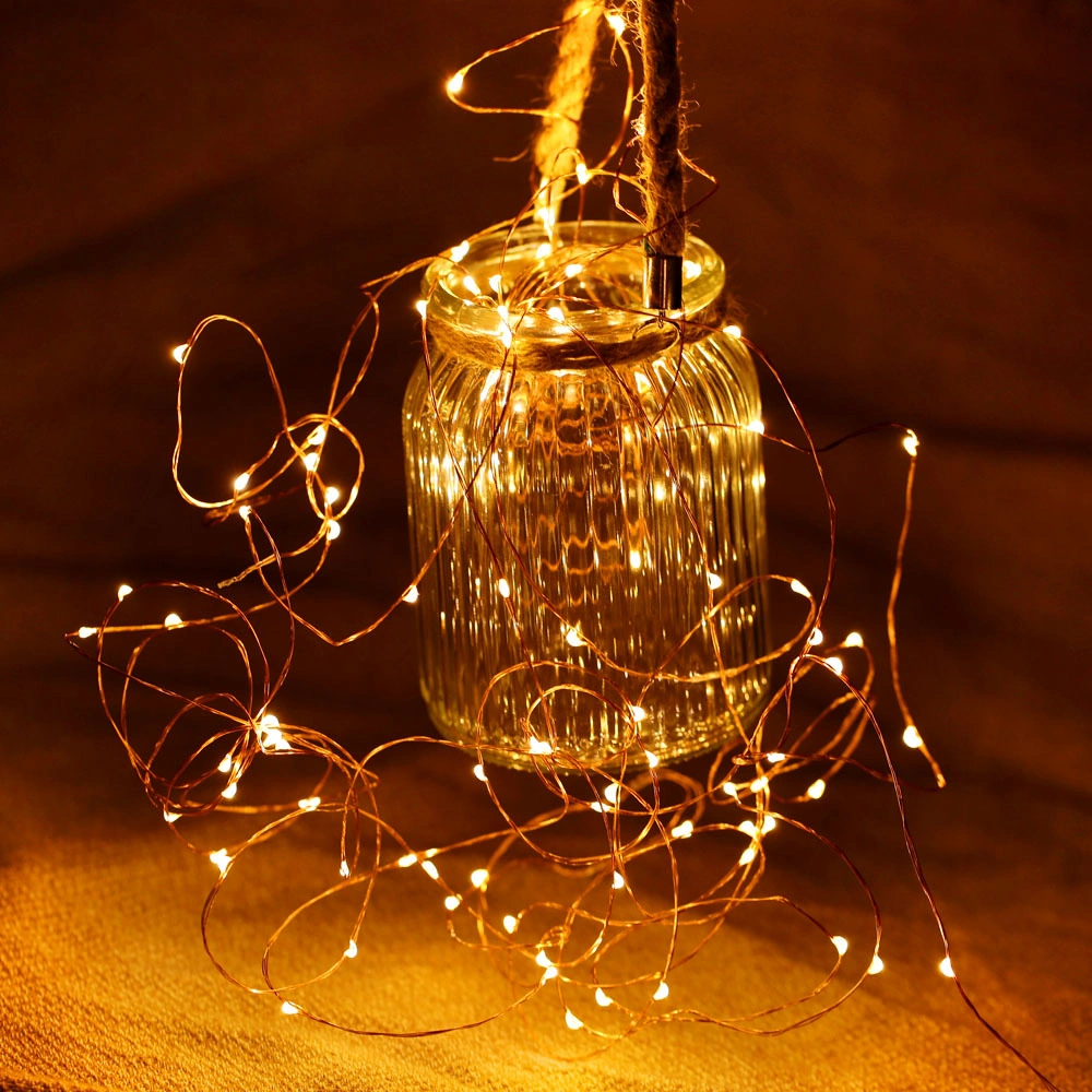 Youtek Usb Beslemeli Esnek Bakır Tel Led Işık Zinciri - 2 Metre 20 Led Islak Beyaz Işık, Dıy Dekorasyon, Taşınabilir Ev/parti Aydınlatması Çok Renkli