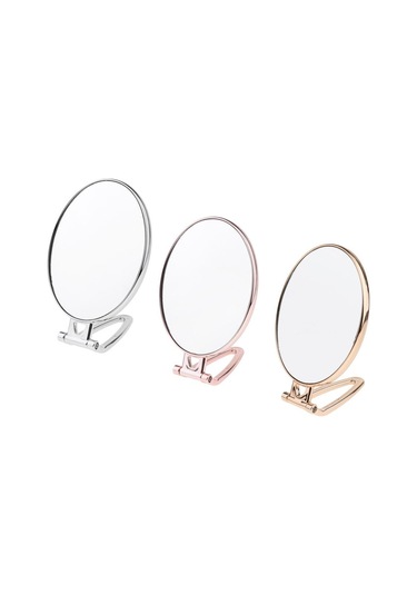 Suntek Seyahat Gümüş Için Katlanır El Çift Taraflı Ayna