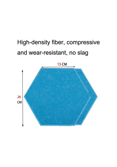 Sones Polyester Elyaf Duvar Dekorasyonu Ses Yalıtımı Pamuk Ses Emici Levha, Stil: Yapıştırıcılı Lake Blue