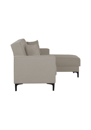 Kilim Mobilya Vela Köşe Uzanmalı Yataklı Köşe Takımı Bej