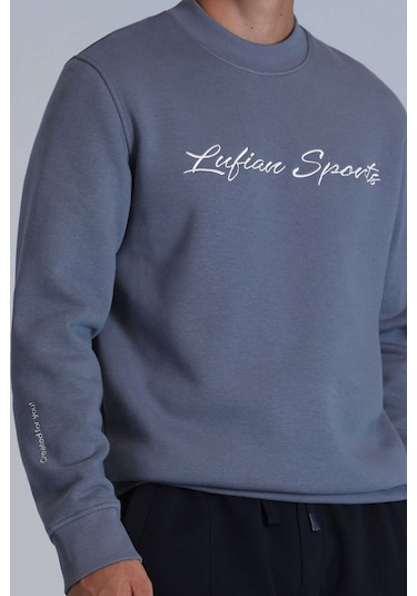 Lufian Erkek Loved Sweatshirt 112030137 Koyu Mavi Koyu Mavi