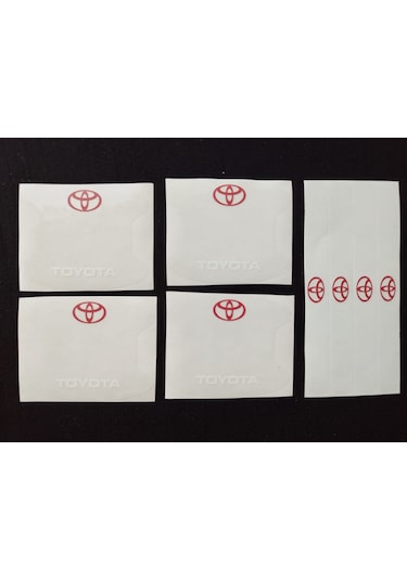 Toyota Marka Uv Baskılı Kapı Kolu Koruma Folyo Seti Çizik Önleyic