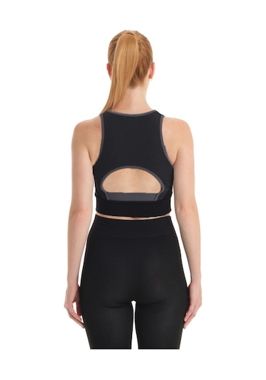 Galatasaray Gsfıt Kadın Tayt Bra Takım K231201-371 Siyah - Gri