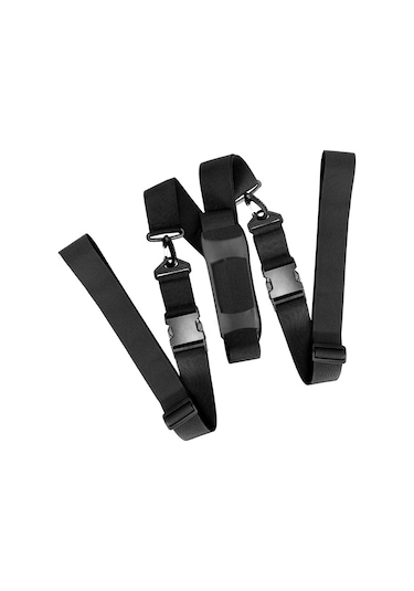 Neevoyu Sürekli Paspas Ve Kayak Taşıma Kemer Seti - Nylon Yapısı, Ayarlanabilir Boyut, Ergonomik Omuz Desteği, Siyah Renk